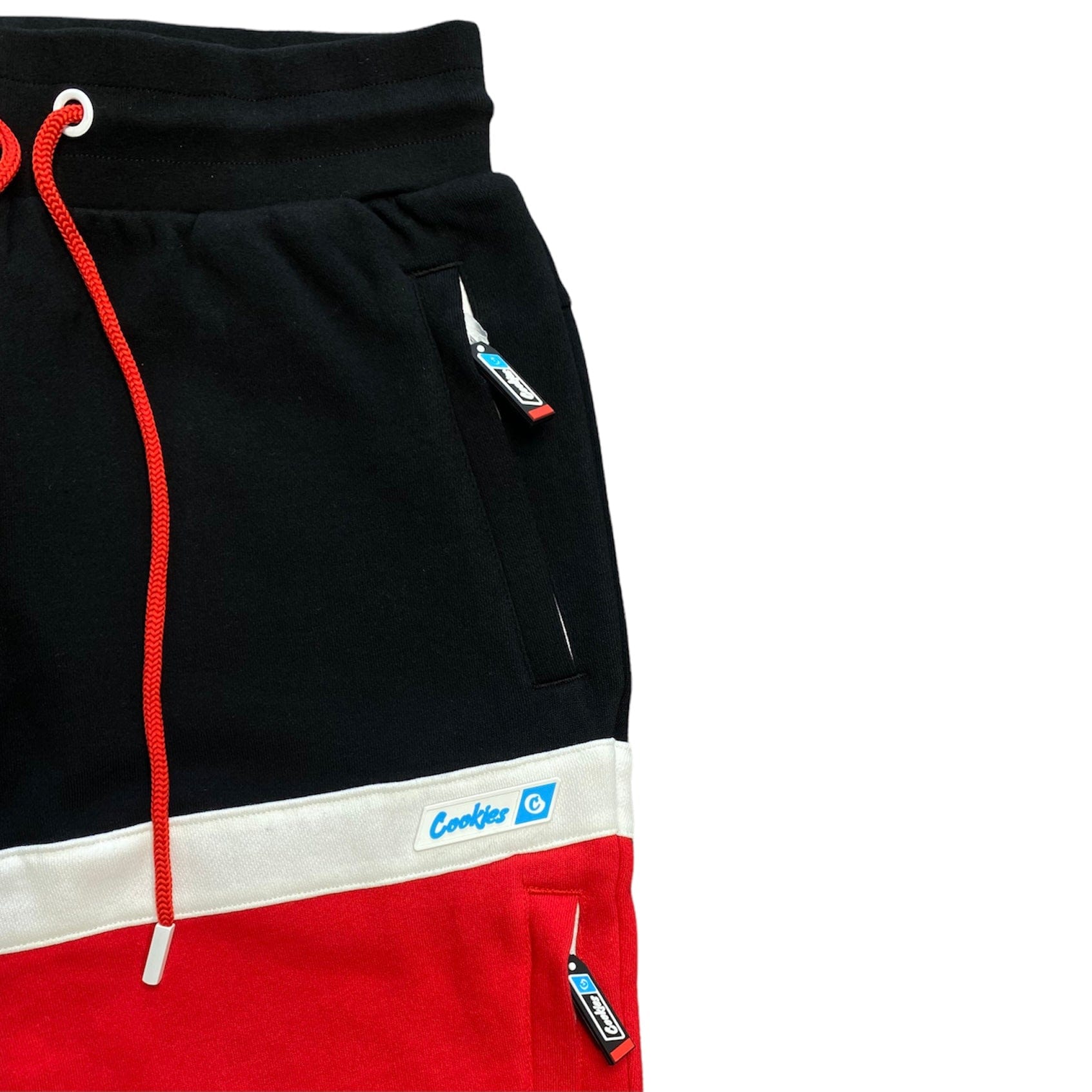 Cookies Bal Harbor Interlock Sweatpants (Black/Red) 1557B5898