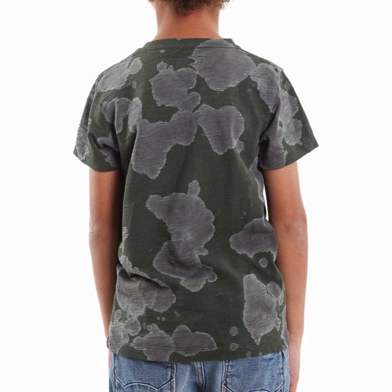 Kid's Cult Shimuchan Flocking Graphic T-Shirt (Green) 88B9-KT05E