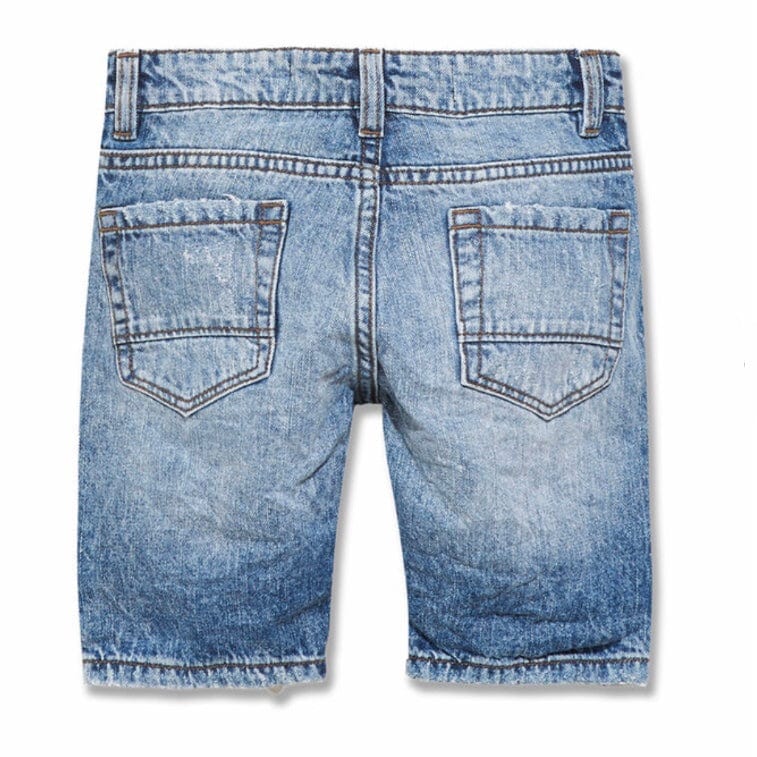 Boys Jordan Craig Ironbound Denim Shorts (Medium Blue) J3186SB