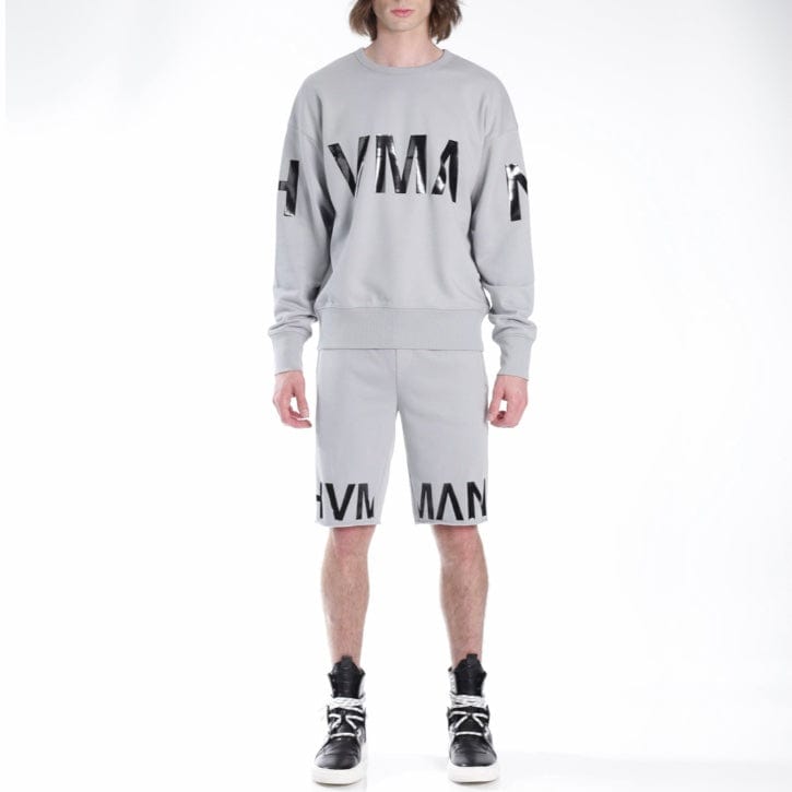 Hvman Crew Sweatshirt (Ghost) 322AC-CF22D