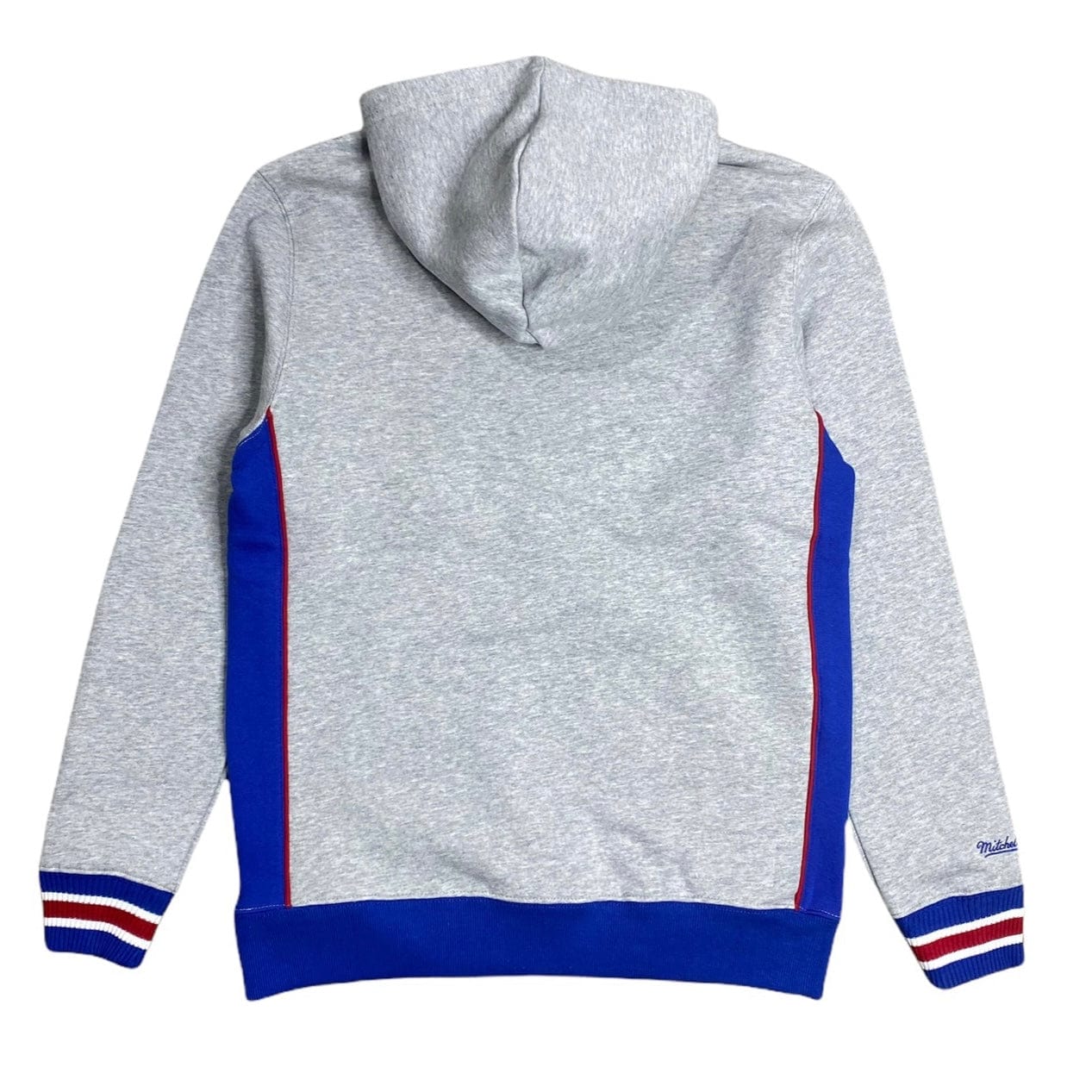 Mitchell & Ness Nba Detroit Pistons Premium Fleece Hoodie (Grey/Royal)