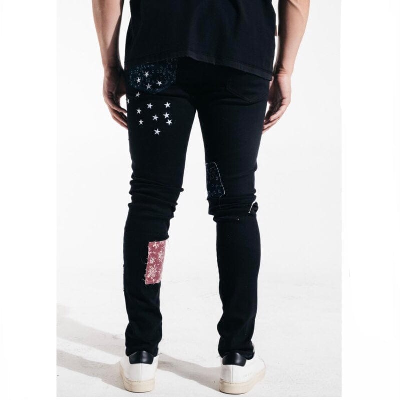 Embellish Gerard Denim Jeans (Black Patchwork) EMBSP221-142