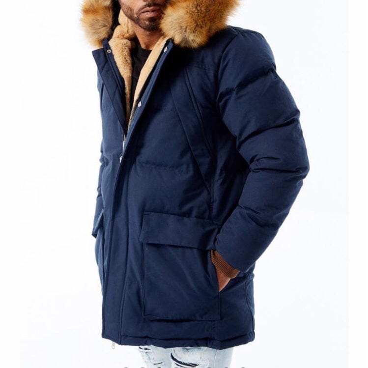 Jordan Craig Bismarck Fur Lined Parka Jacket (Navy) 91537