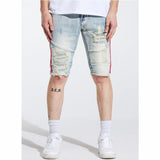 Crysp Line Stripe Shorts (Light Blue) CRYSPSP221-132