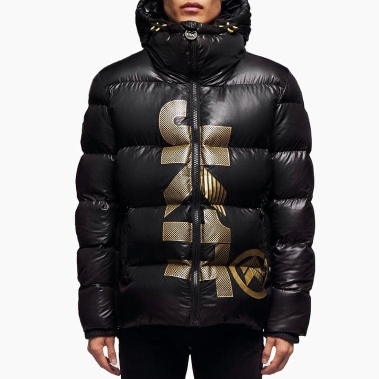 Jack1t Prime Slick Down Puffer Jacket (Black/Gold)