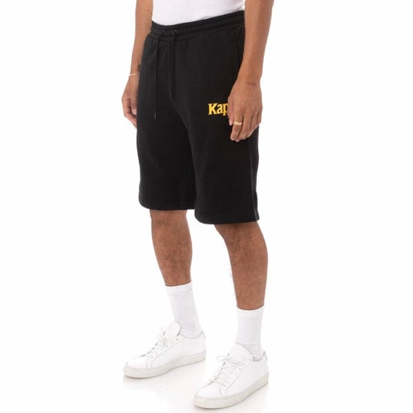 Kappa Authentic Sangone Shorts (Black/Fuchsia-Blue/Yellow) - 34157FW