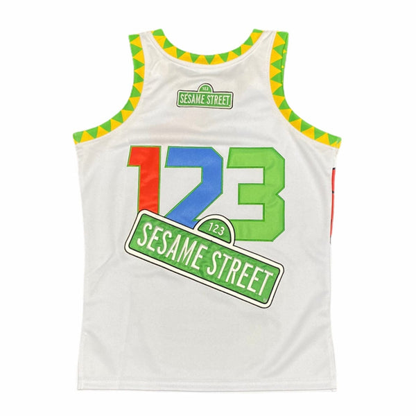 Headgear Sesame Street 123 Basketball Jersey (White) HGC073