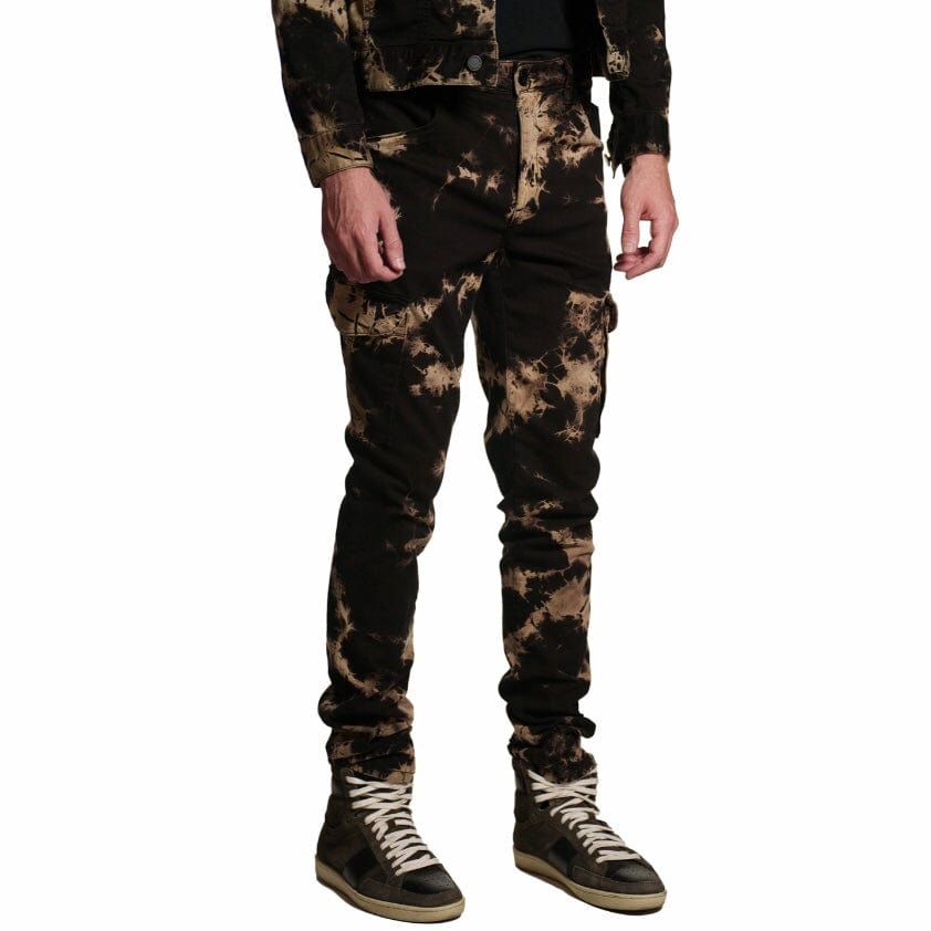 Monfrere Preston Tie Dye Cargo Pants (Sandstorm) 3015J92005