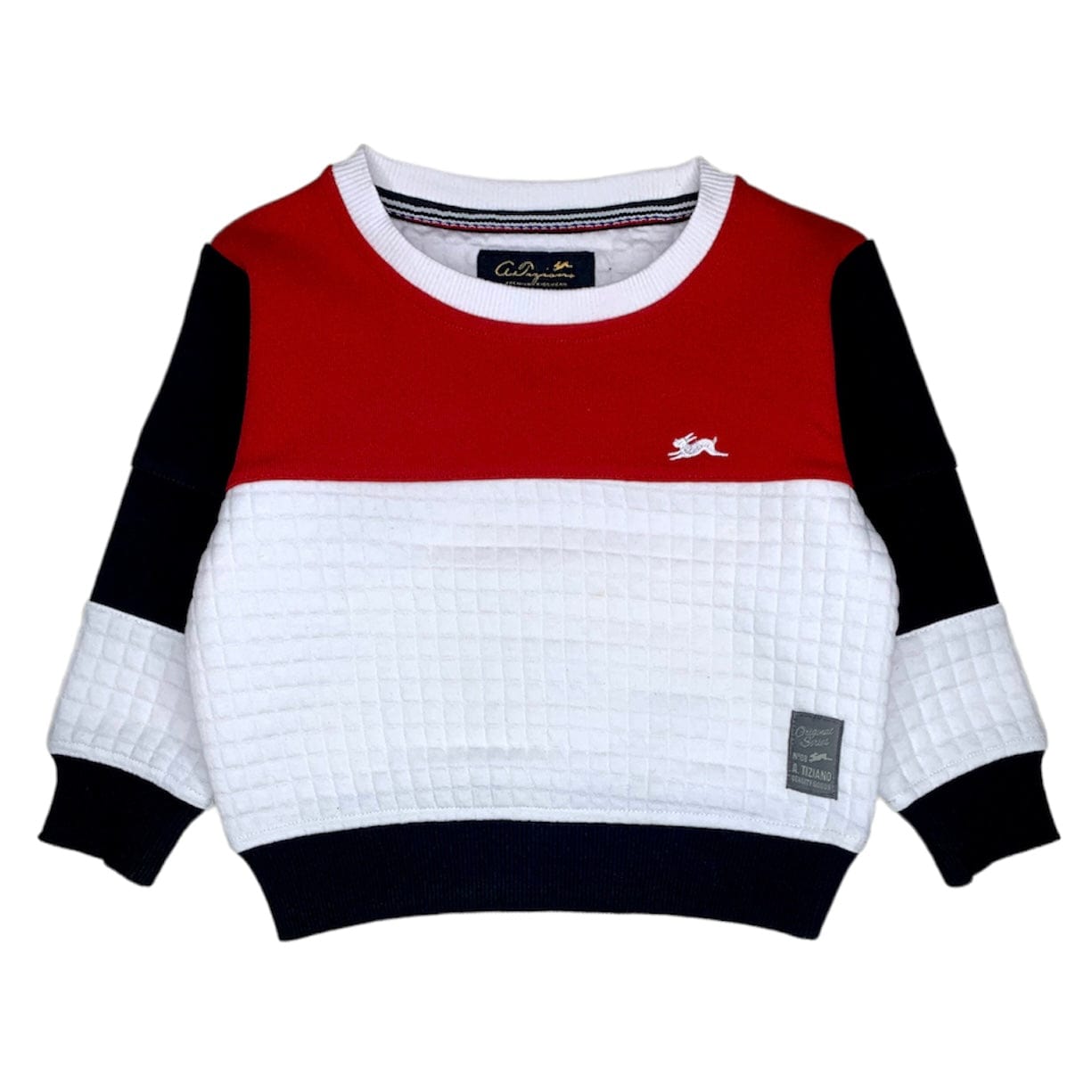 Kids A. Tiziano Jeremy Shirt (White/Red) - 91BAT4003