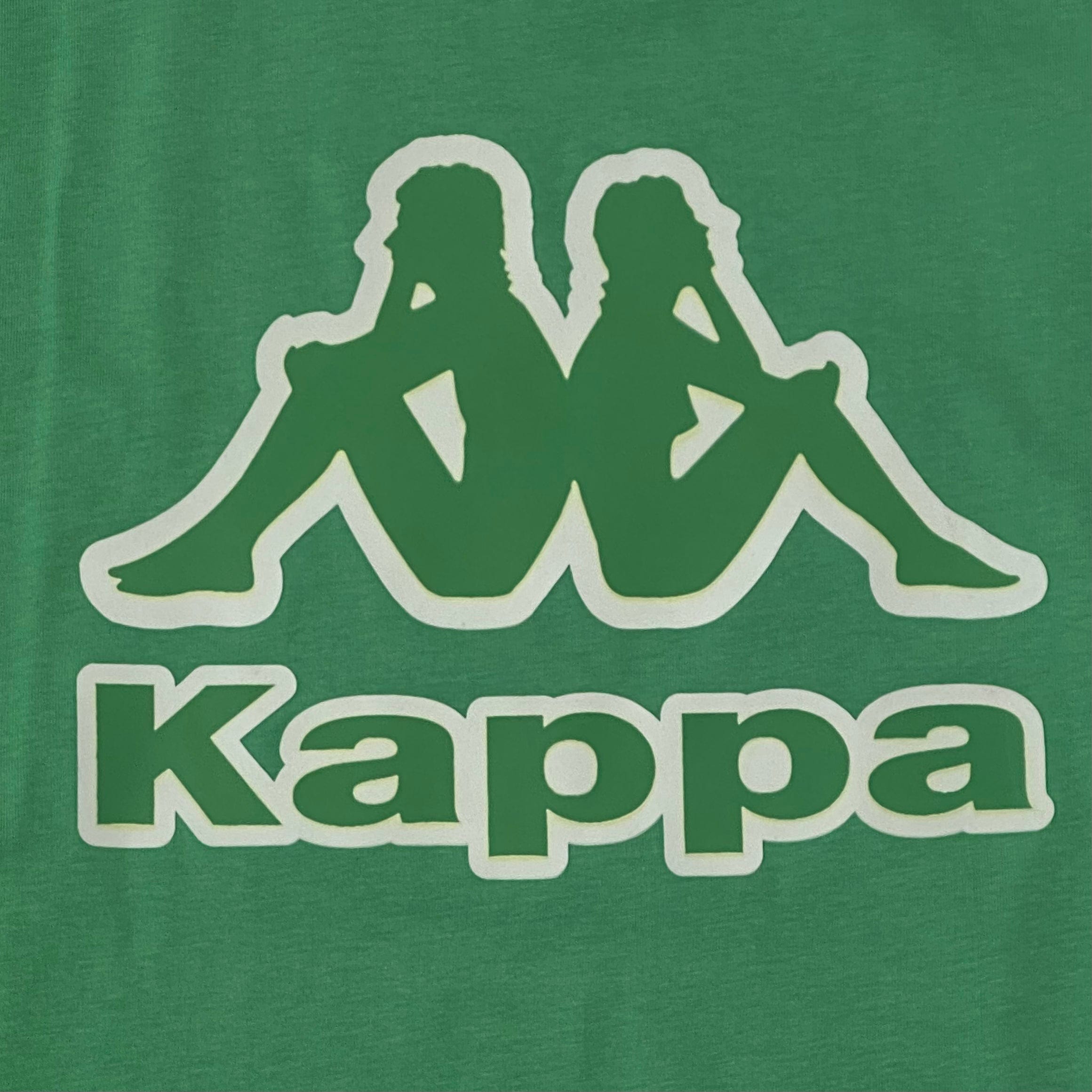 Kappa Logo T Shirt (Green/White) 37158BW