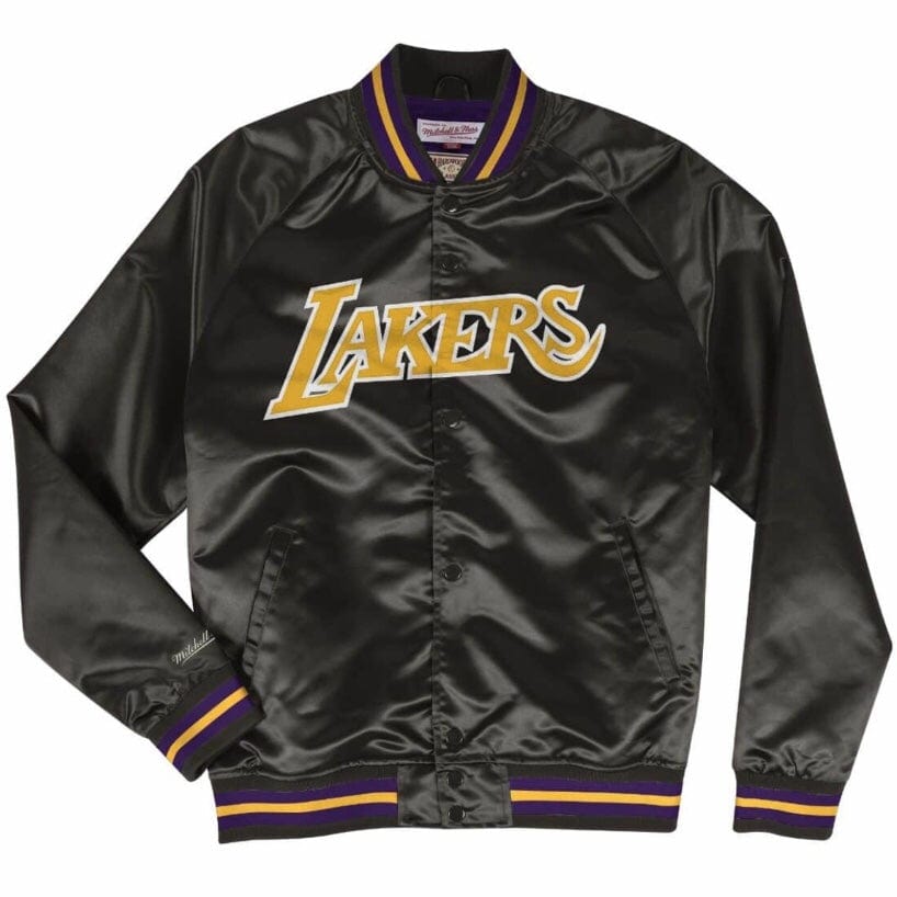 Mitchell & Ness Nba Los Angeles Lakers Lightweight Satin Jacket (Black)