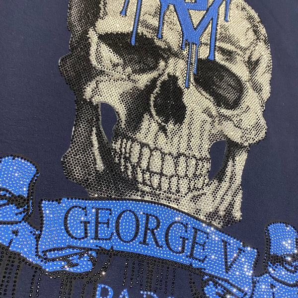 George V Logo Skull T Shirt & Short Set (Navy) GV-2224
