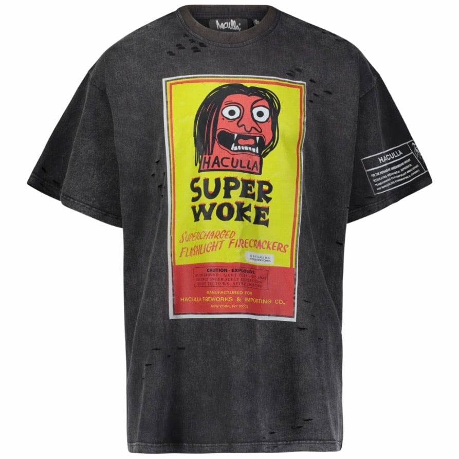 Haculla Super Woke Vintage Tee (Black) - HA02BA-T01