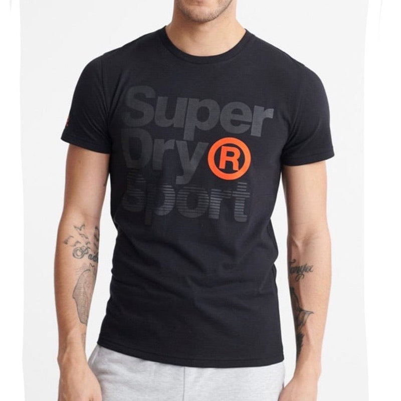 Superdry Core Sport Graphic T Shirt (Black) - MS300010A