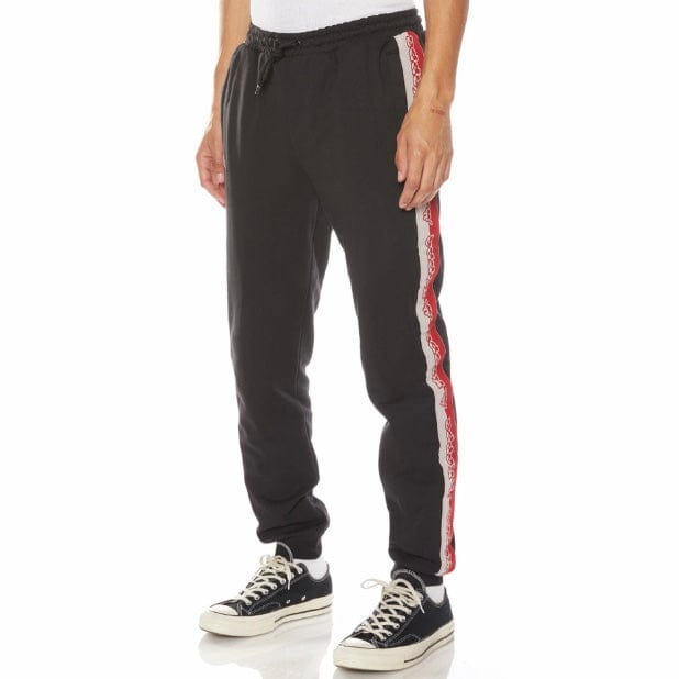 Kappa Logo Tape Danira Trackpants (Black/Grey/Red) 321C4UW