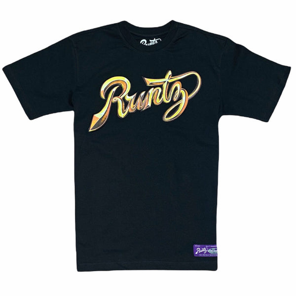 Runtz Chrome Scripts T Shirt (Black/Gold) 321-40228