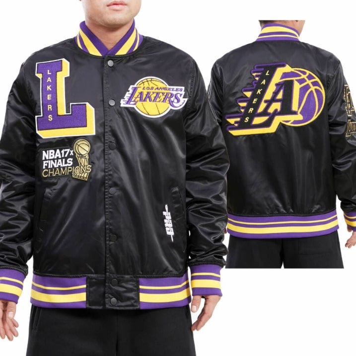 Los Angeles Lakers Pro Standard Black Mash Up Capsule Jacket