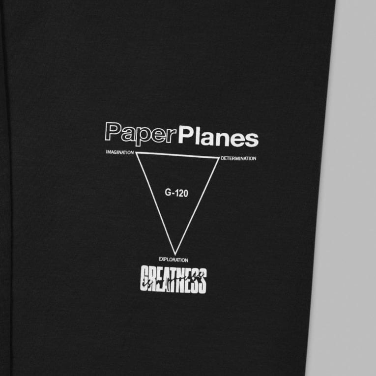 Paper Planes Garment Dyed Fleece Jogger (Black) 600036-001
