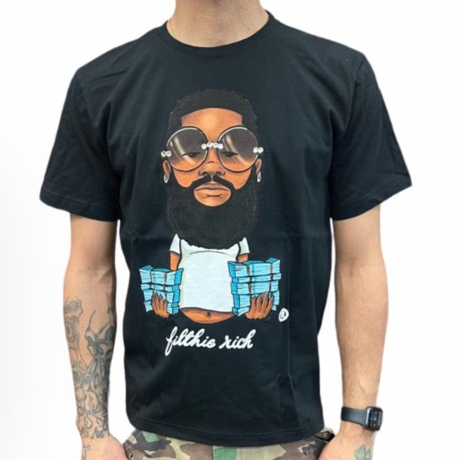 Filthie Rich Beard Guy T Shirt (Black)