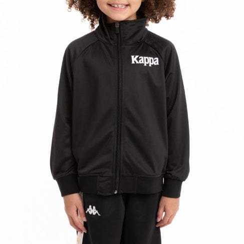 Kids Kappa Authentic Angost Track Jacket (Black Smoke) 341B5GW