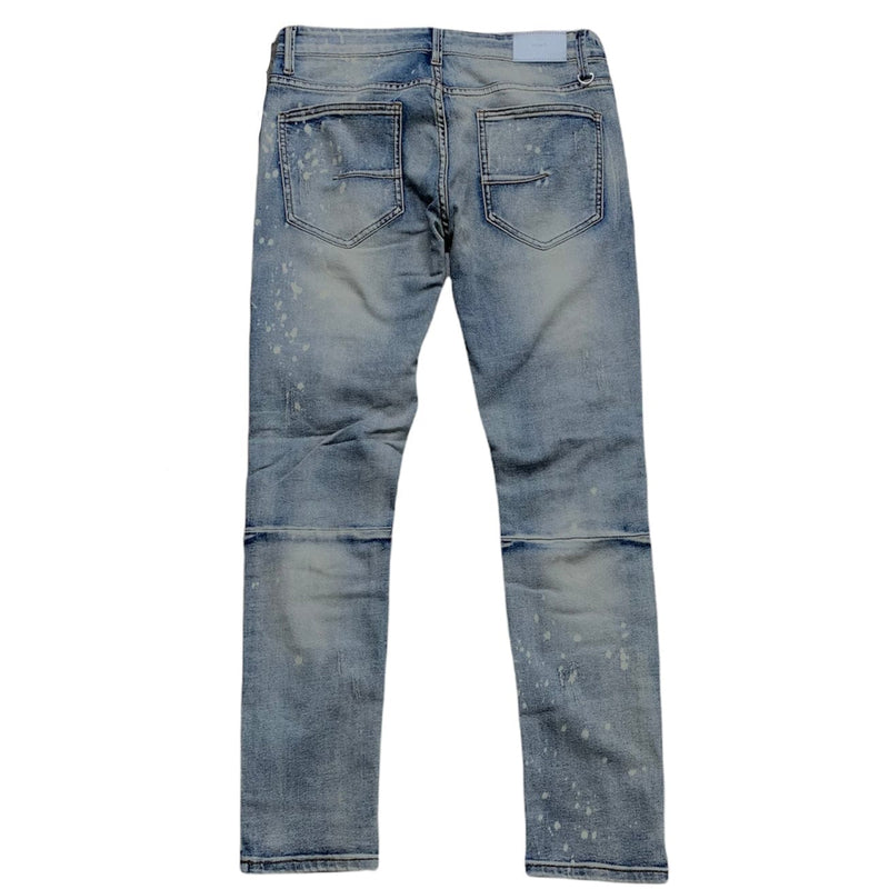 Kdnk Patched Ripped Jeans (Vintage Medium Blue) KND4337