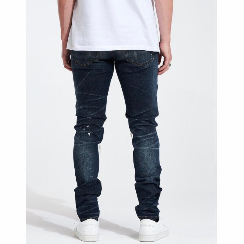 Embellish Slate Rip & Repair Denim (Medium Blue Wash) EMBHOL21-2-14