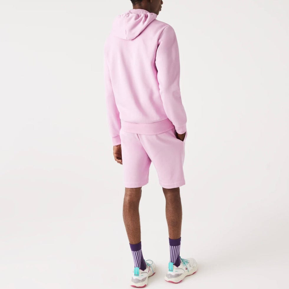 Lacoste Kangaroo Pocket Color-Blocked Hoodie (Pink) SH9626-51