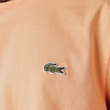 Lacoste Crew Neck Crocodile Print Organic Cotton T Shirt (Light Orange) TH0458