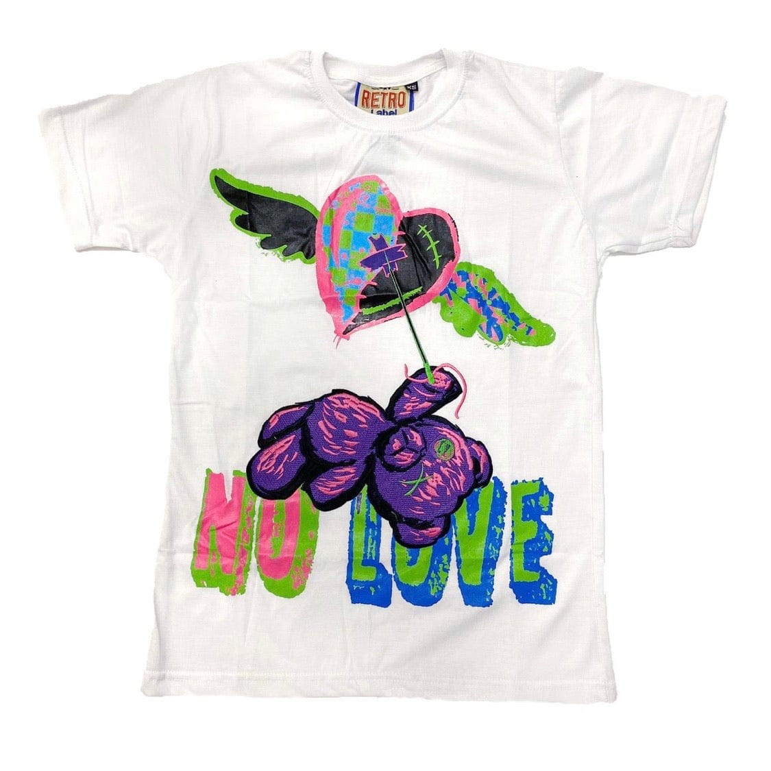 Retro Label 5s Bel Air No Love SS Tee (White)