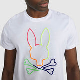 Psycho Bunny Leo Bunny Tee (White) B6U245S1PC