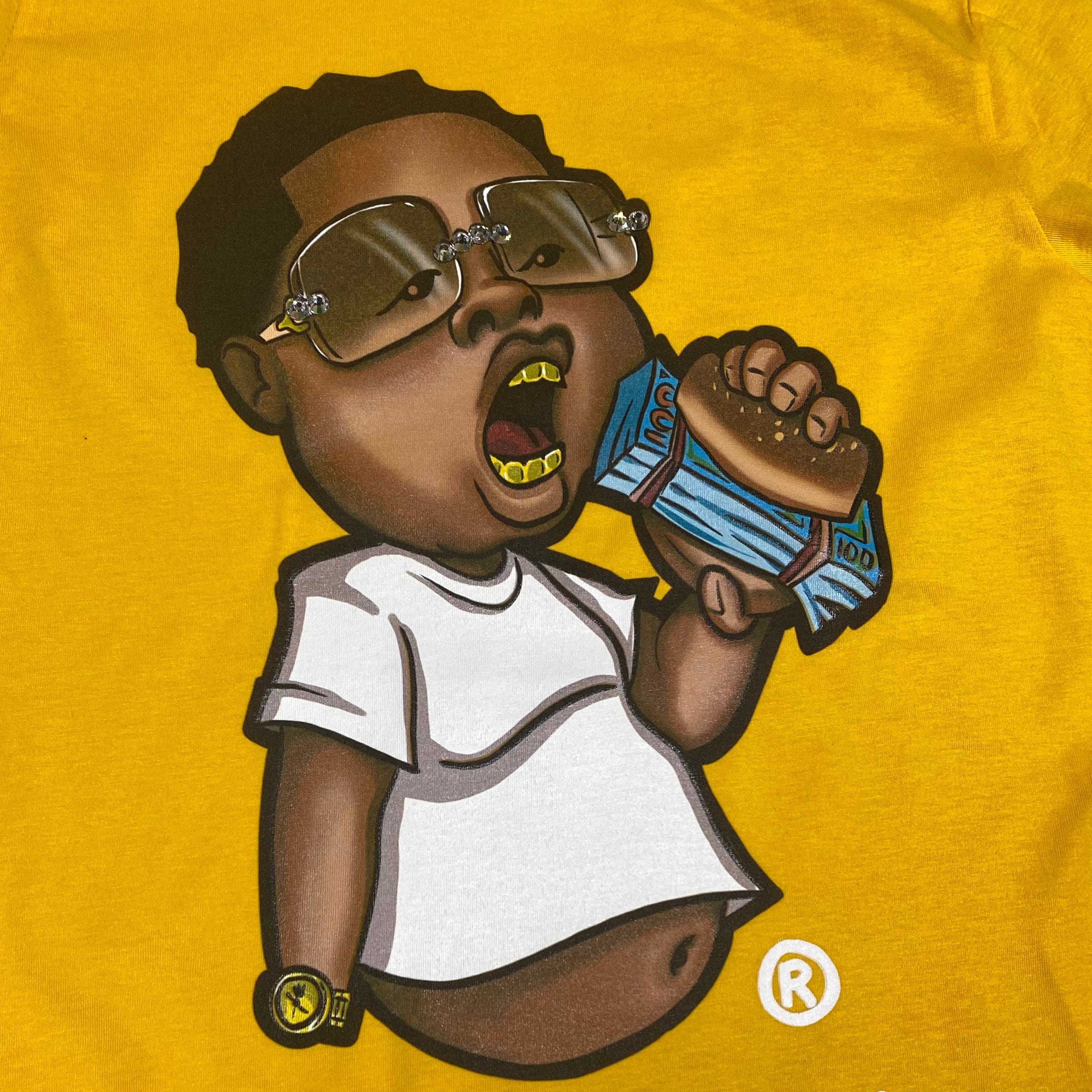 Filthie Rich Fat Boy T Shirt (Yellow)