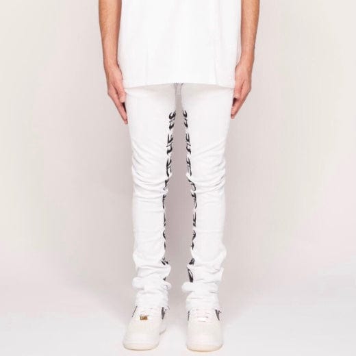 Pheelings Against All Odds Flare Stack Denim (White/Black)