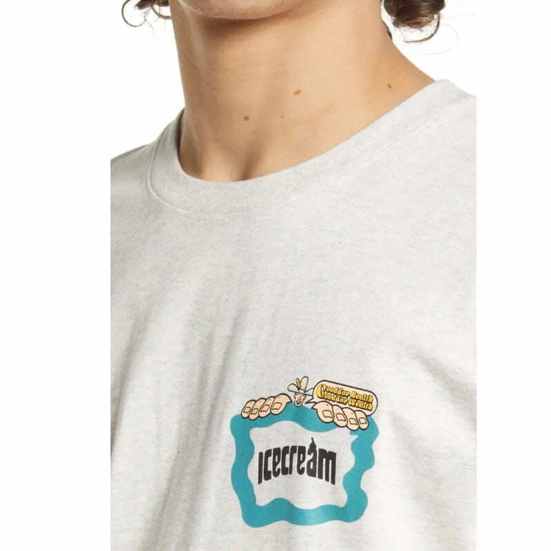 Ice Cream Health & Wealth SS Tee (Light Heather Grey) 421-2206