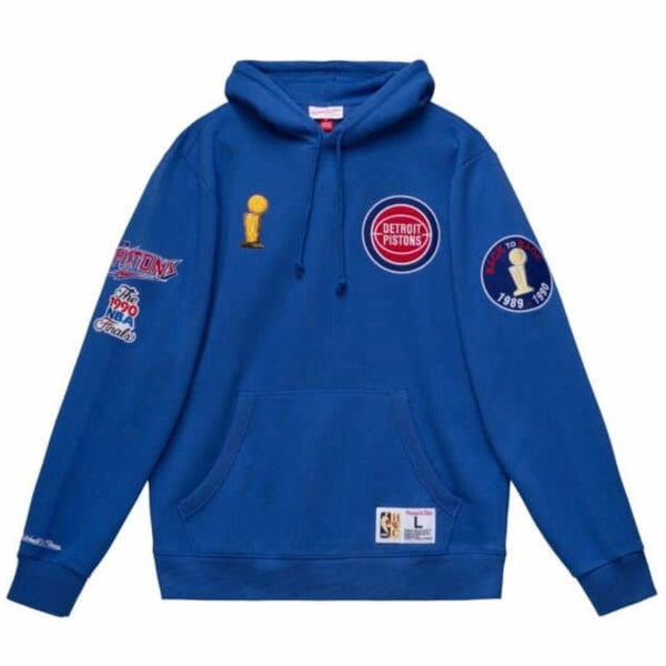 NTWRK - Mitchell & Ness Nba Detroit Pistons Champ City Hoodie (Royal)