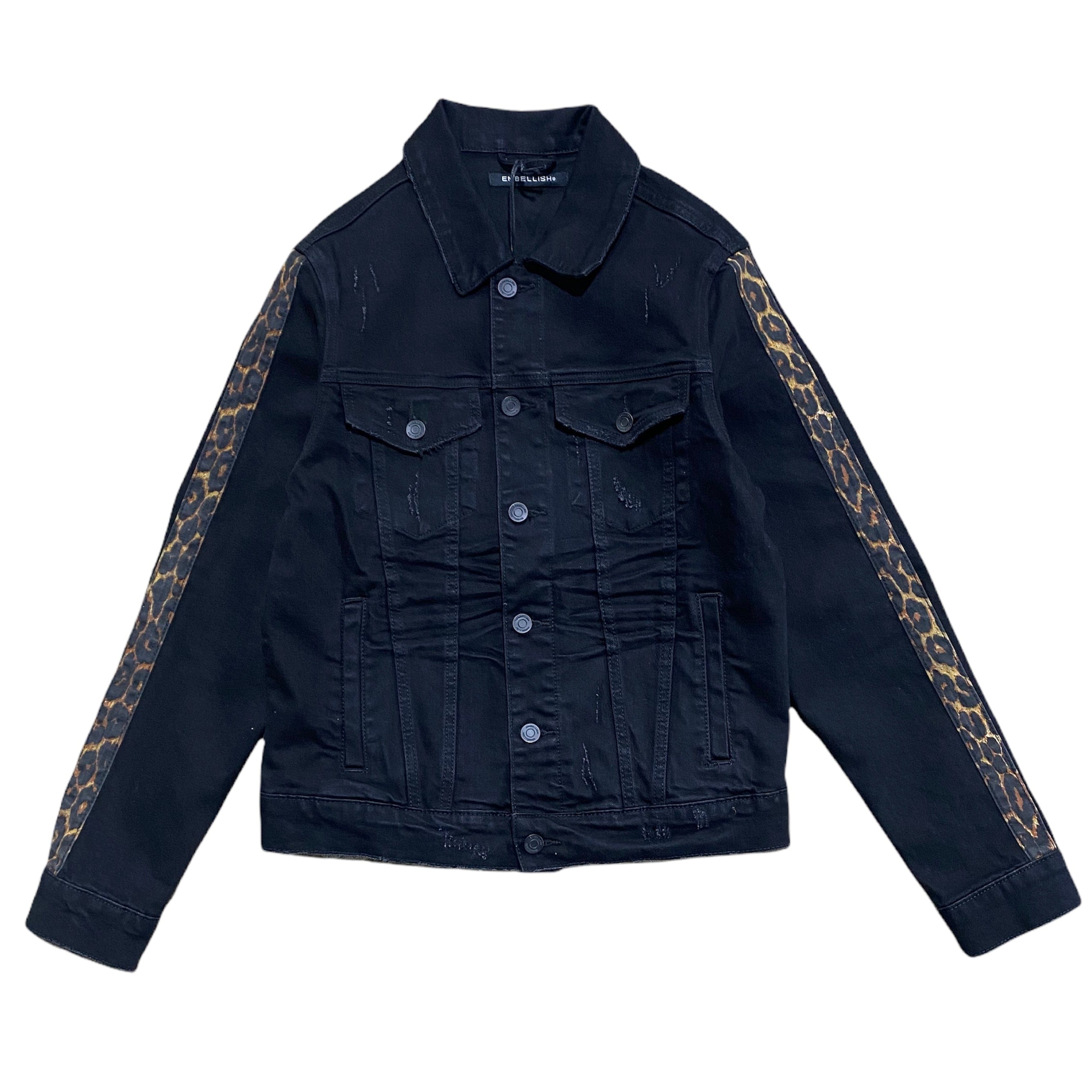 Embellish Jacket (Black/Leopard) - EMBSP120-209