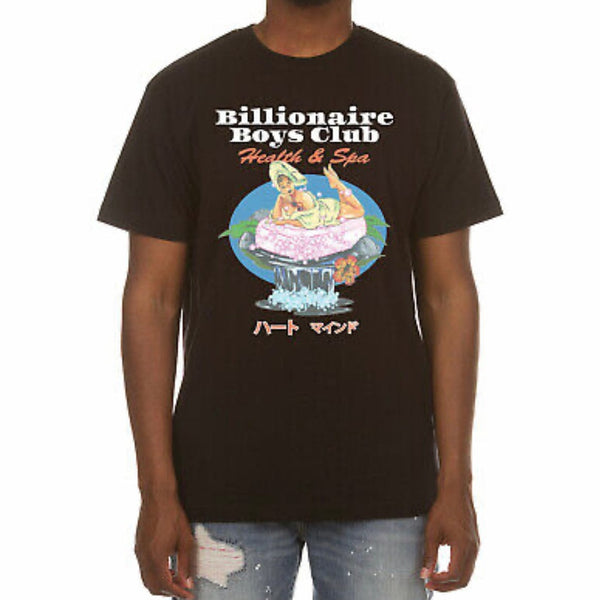 Billionaire Boys Club BB Health & Spa Short Sleeve T Shirt (Black) 811-8202