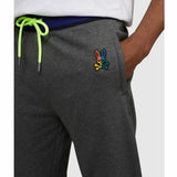 Psycho Bunny Warwick Colorblock Logo Pants (Heather Storm) B6P112Q1FT