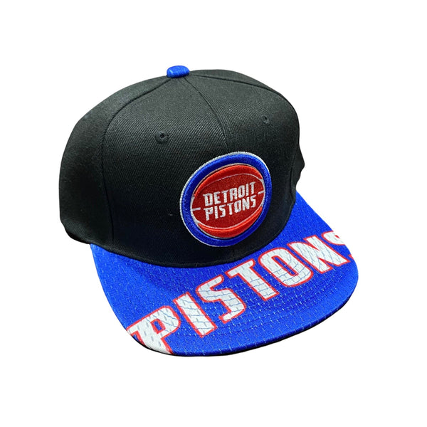 Mitchell & Ness Nba Detroit Pistons Snaphot Snapback (Black/Blue)