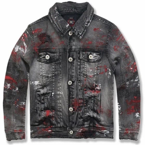 Kids Jordan Craig Avalanche Denim Trucker Jacket (Bred) 91510AB