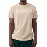 Kappa 222 Banda Deto T Shirt (Beige Sand/White)