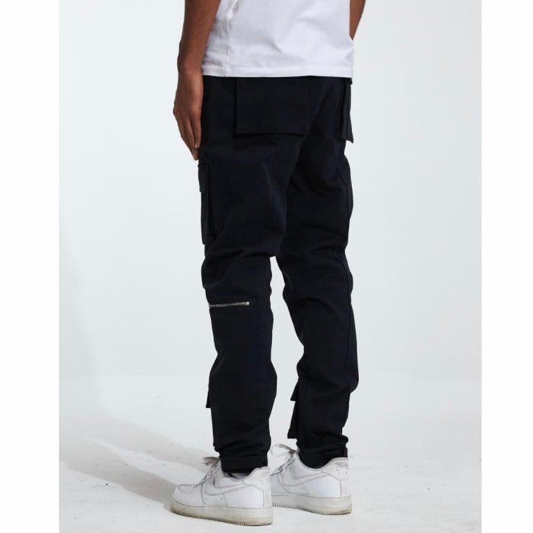 Crysp Cade Cargo Denim Jean (Black) CRYF222-201