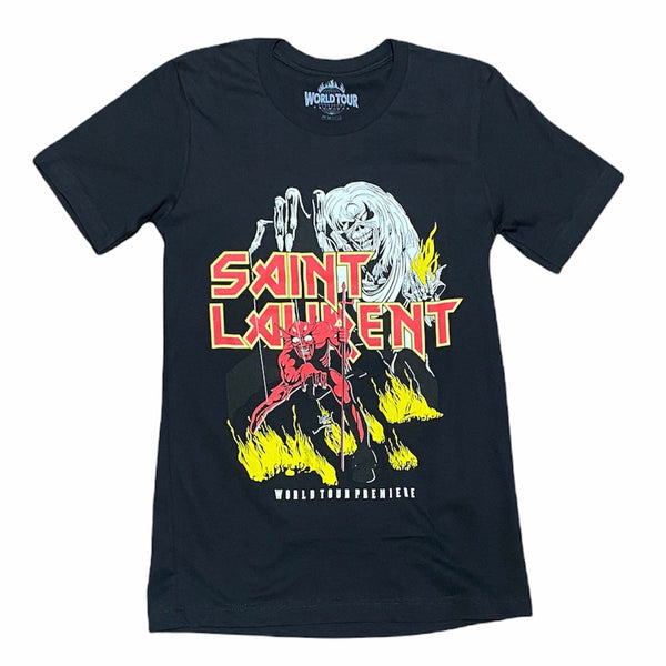 World Tour Saint Laurent Beast On The Hunt T Shirt (Black)