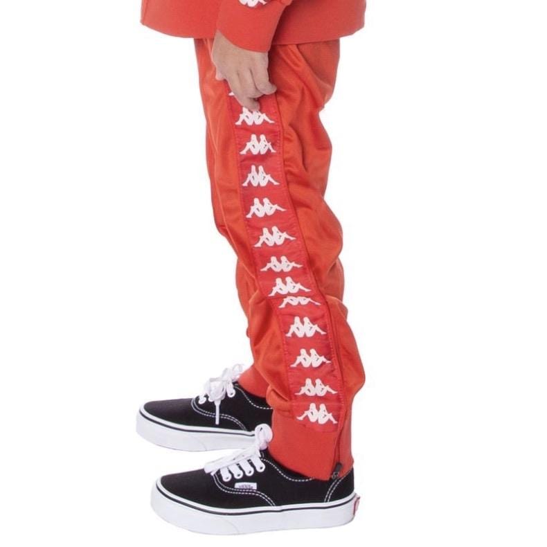 Kids Kappa Banda Rastoriazz Trackpants Red/White