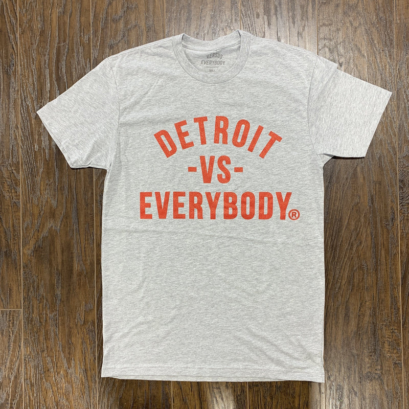 Detroit Vs Everybody T-Shirt (Grey/Red) - DETGRY22
