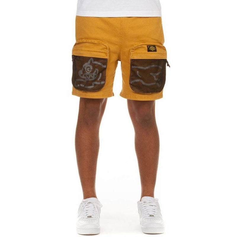 Ice Cream Chocolate Cargo Shorts (Golden Yellow) - 411-5105