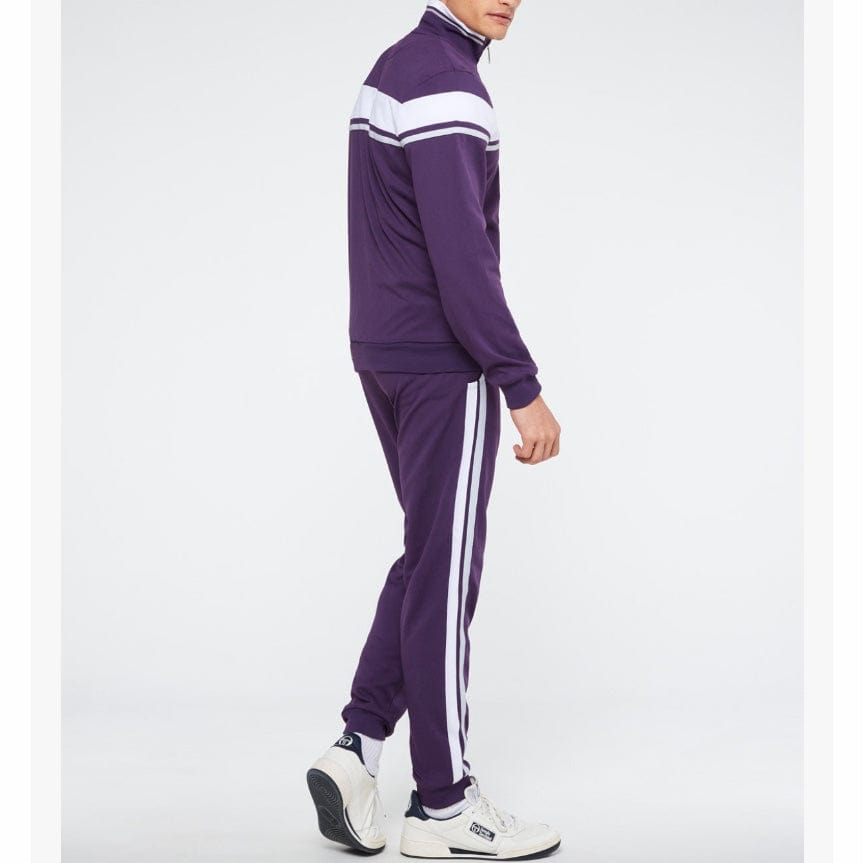 Sergio Tacchini Damarindo Tracksuit (Blackberry Cordial/White/Qiet Gray)