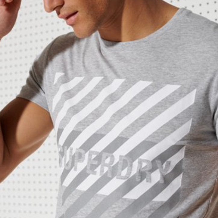 Superdry Training Coresport Graphic Tee (Grey Marl) M310184A