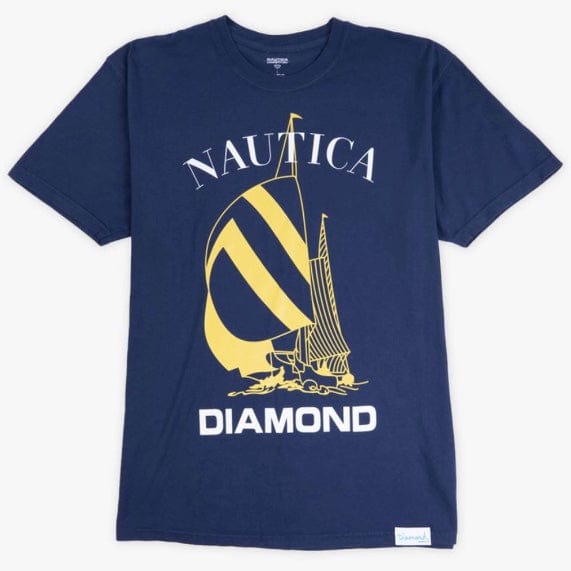 Diamond Supply Diamond X Nautica Tee (Navy) C20DMPA405S