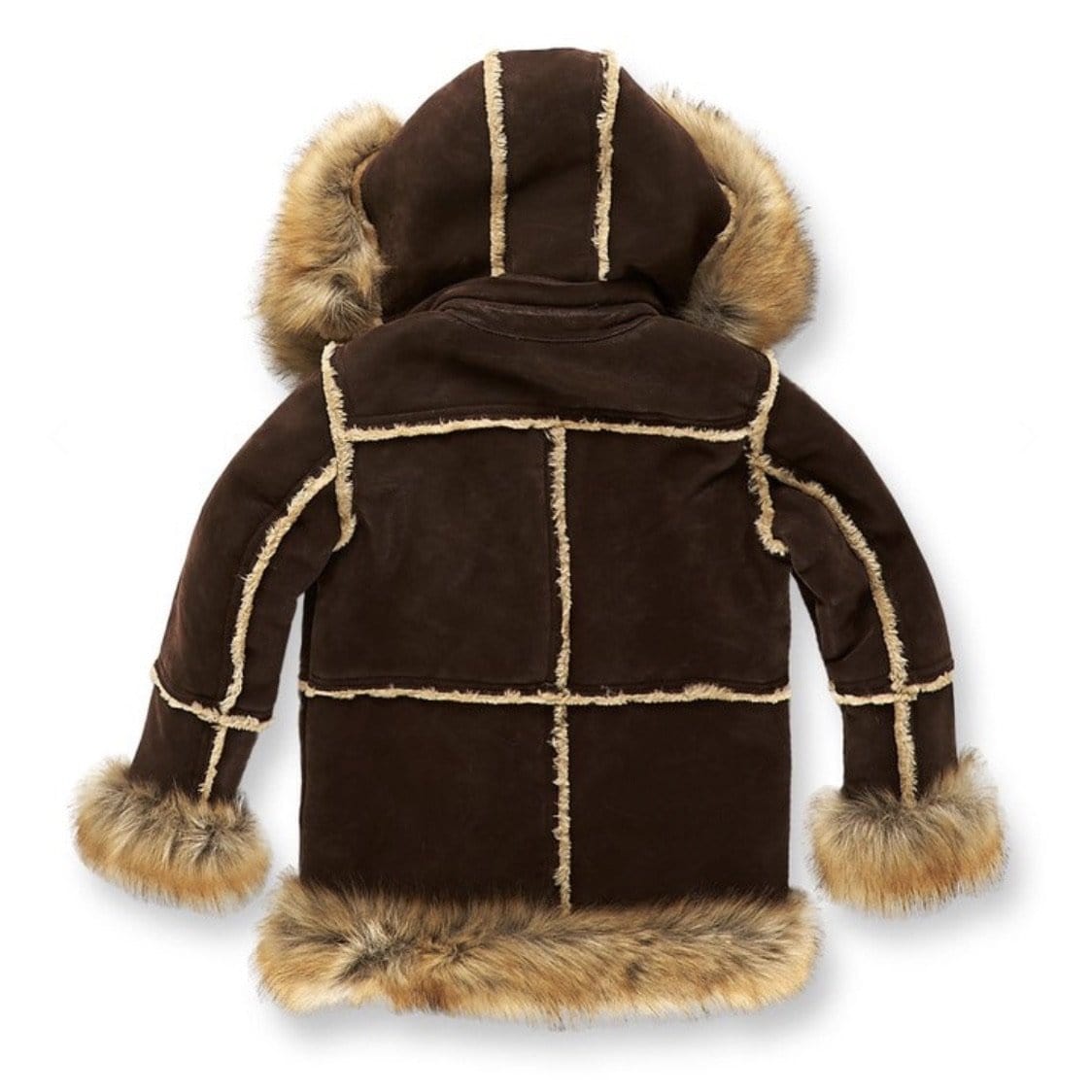 Juniors Jordan Craig Shearling Coat (Brown) - 91393B