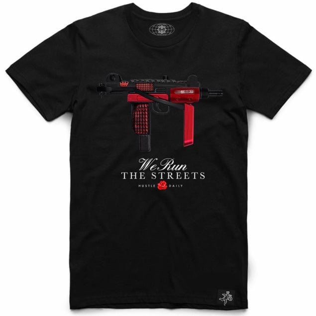 Hasta Muerte Hustle Daily Brd Uzi T Shirt (Black)